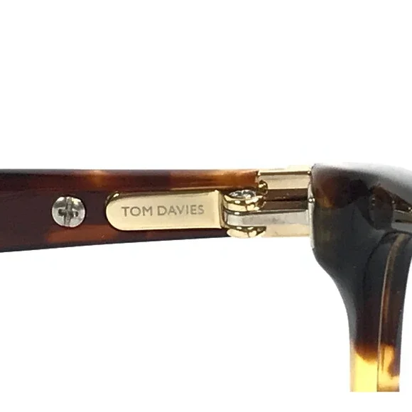Tom Davies Eyeglasses Frames TD727 Col. 1624 Tortoise Cat Eye Full Rim 52-15-135 - Picture 10 of 12